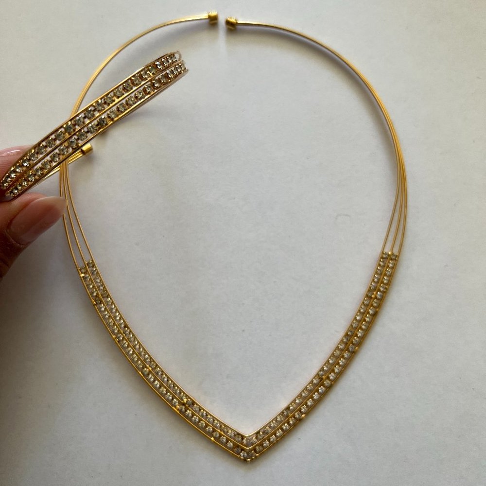 Gold Necklace & Bracelet Set